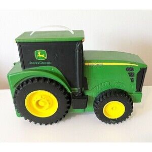 John Deere Ertl Plastic Carrying Case Toy Carrier Tractors Plastic Green